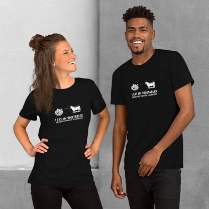 Carnivore / Herbivore - "I eat my vegetables..." T-shirt - Unisex staple tee