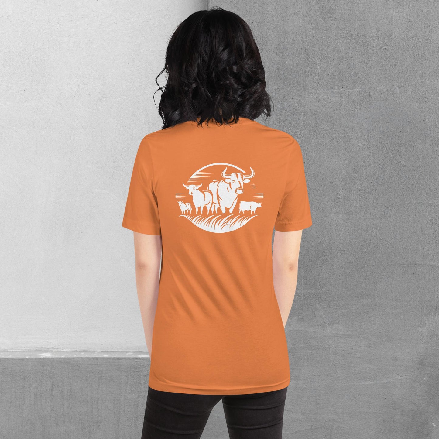 Beef / Cattle t-shirt (front/back) - Unisex staple tee