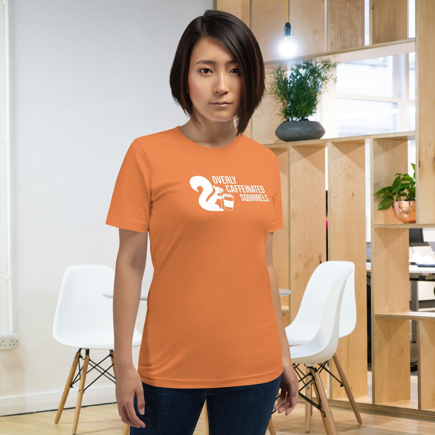 Overly Caffeinated Squirrels T-shirt - Unisex staple tee