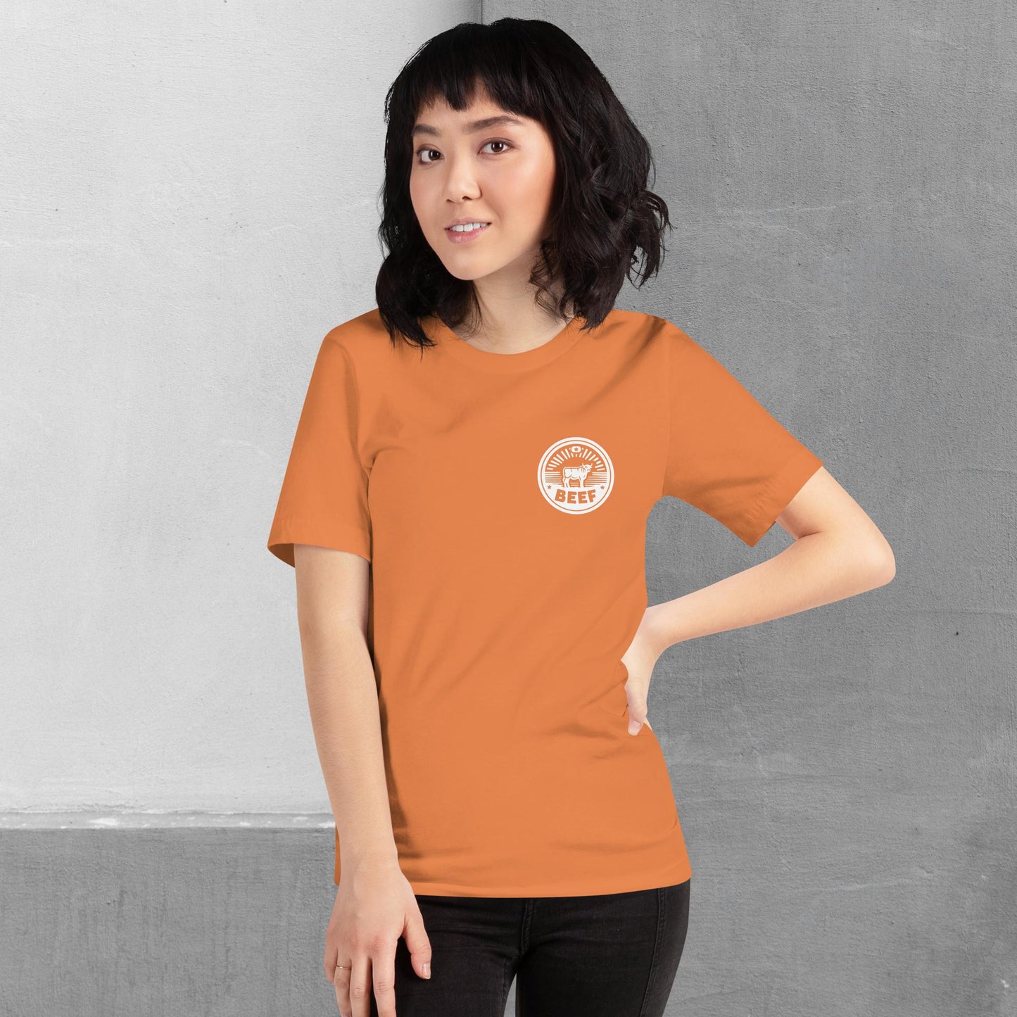 Beef / Cattle t-shirt (front/back) - Unisex staple tee