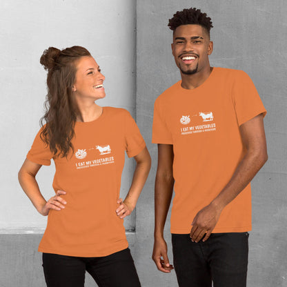 Carnivore / Herbivore - "I eat my vegetables..." T-shirt - Unisex staple tee