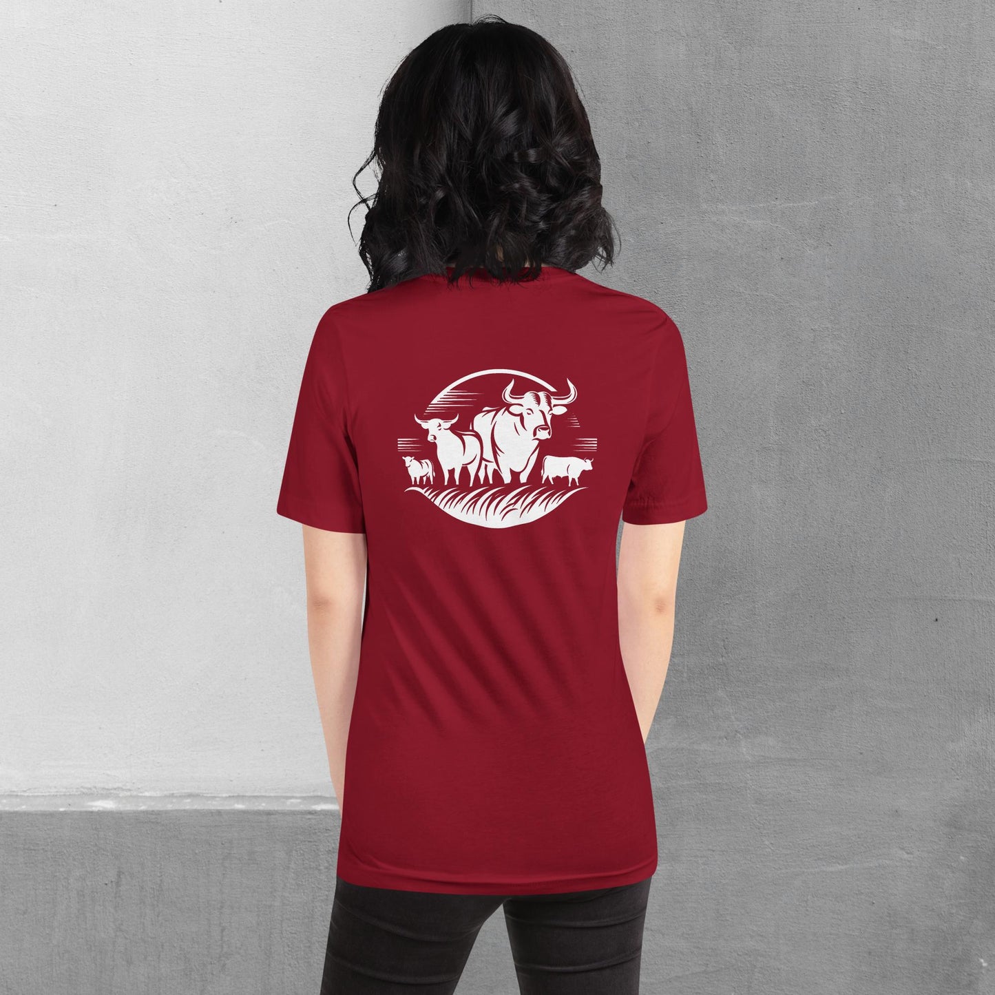 Beef / Cattle t-shirt (front/back) - Unisex staple tee