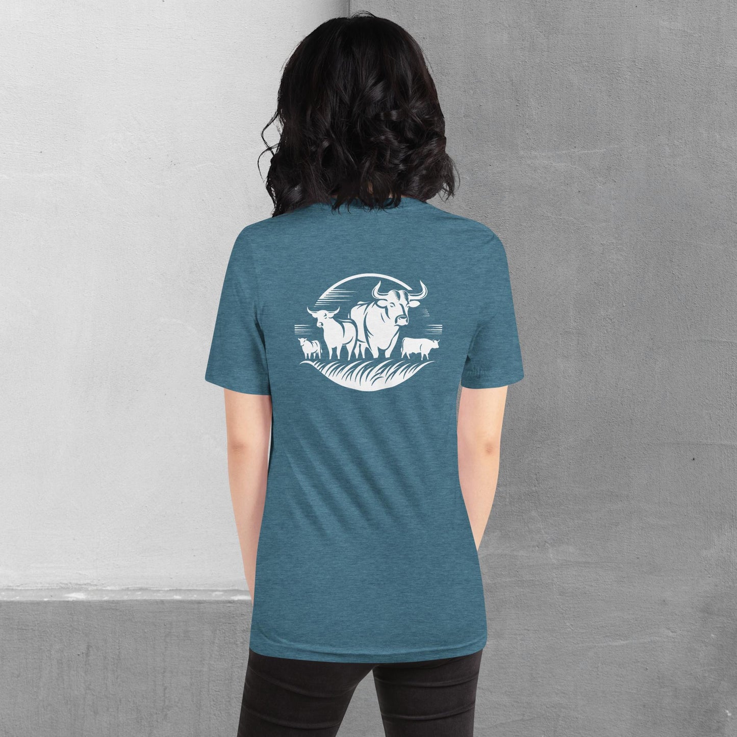 Beef / Cattle t-shirt (front/back) - Unisex staple tee