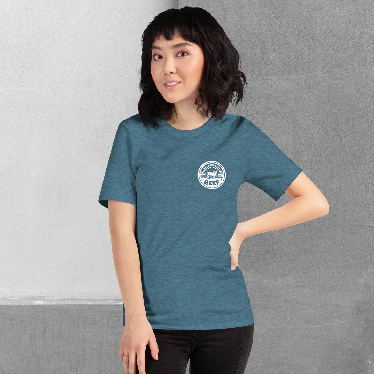 Beef / Cattle t-shirt (front/back) - Unisex staple tee