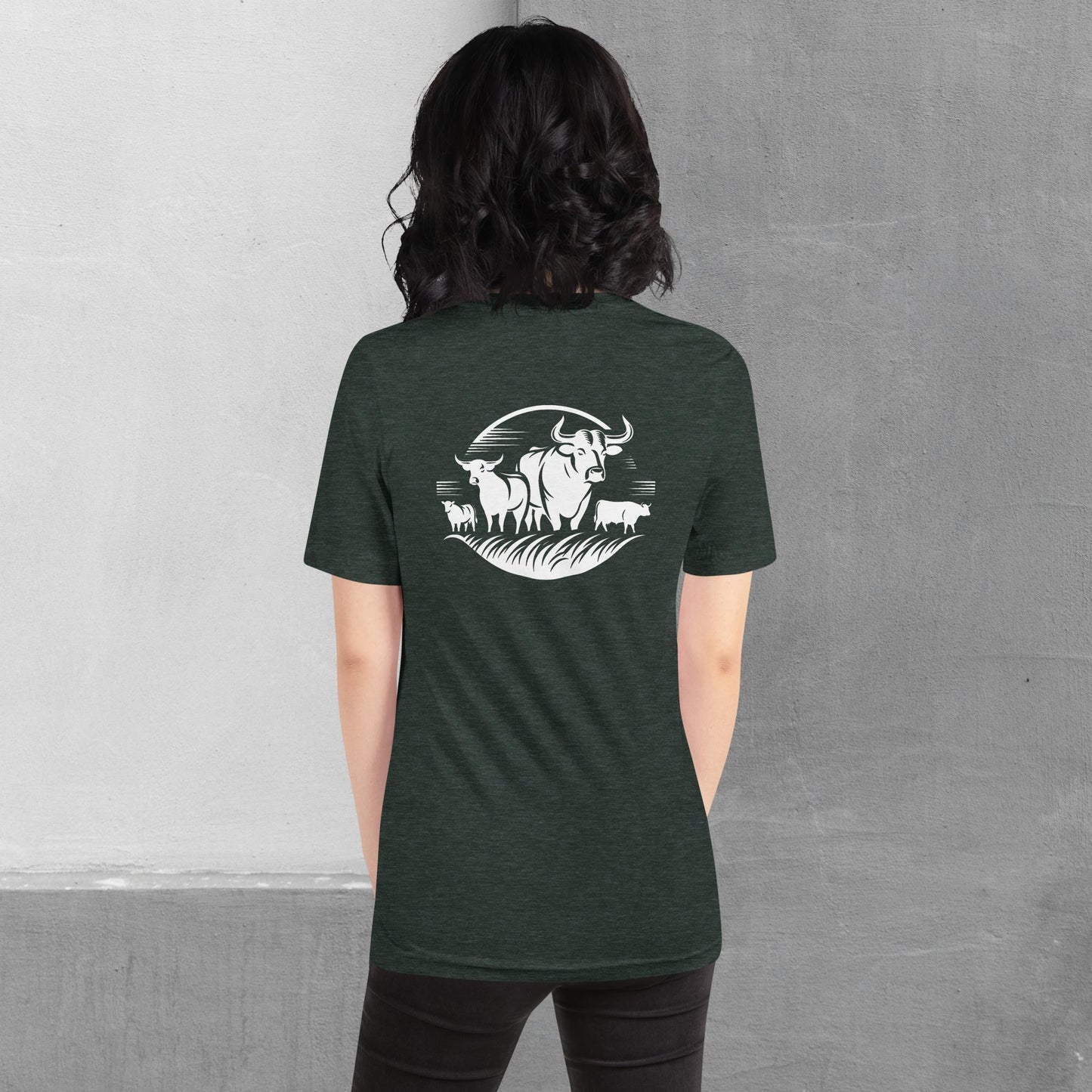 Beef / Cattle t-shirt (front/back) - Unisex staple tee