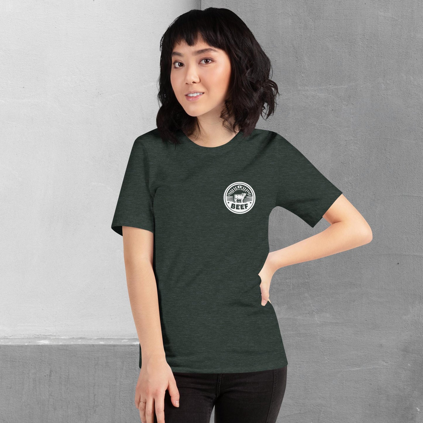 Beef / Cattle t-shirt (front/back) - Unisex staple tee