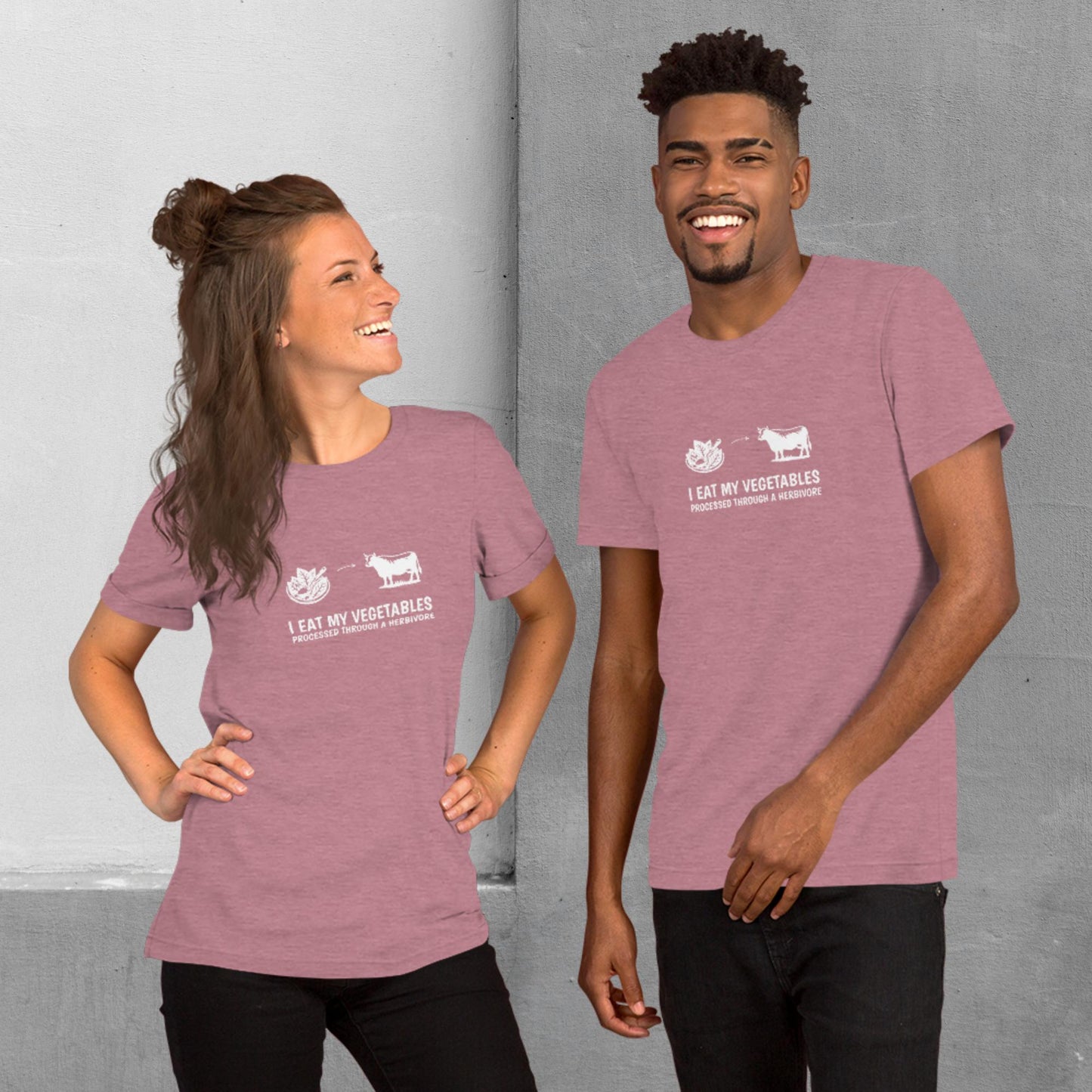 Carnivore / Herbivore - "I eat my vegetables..." T-shirt - Unisex staple tee