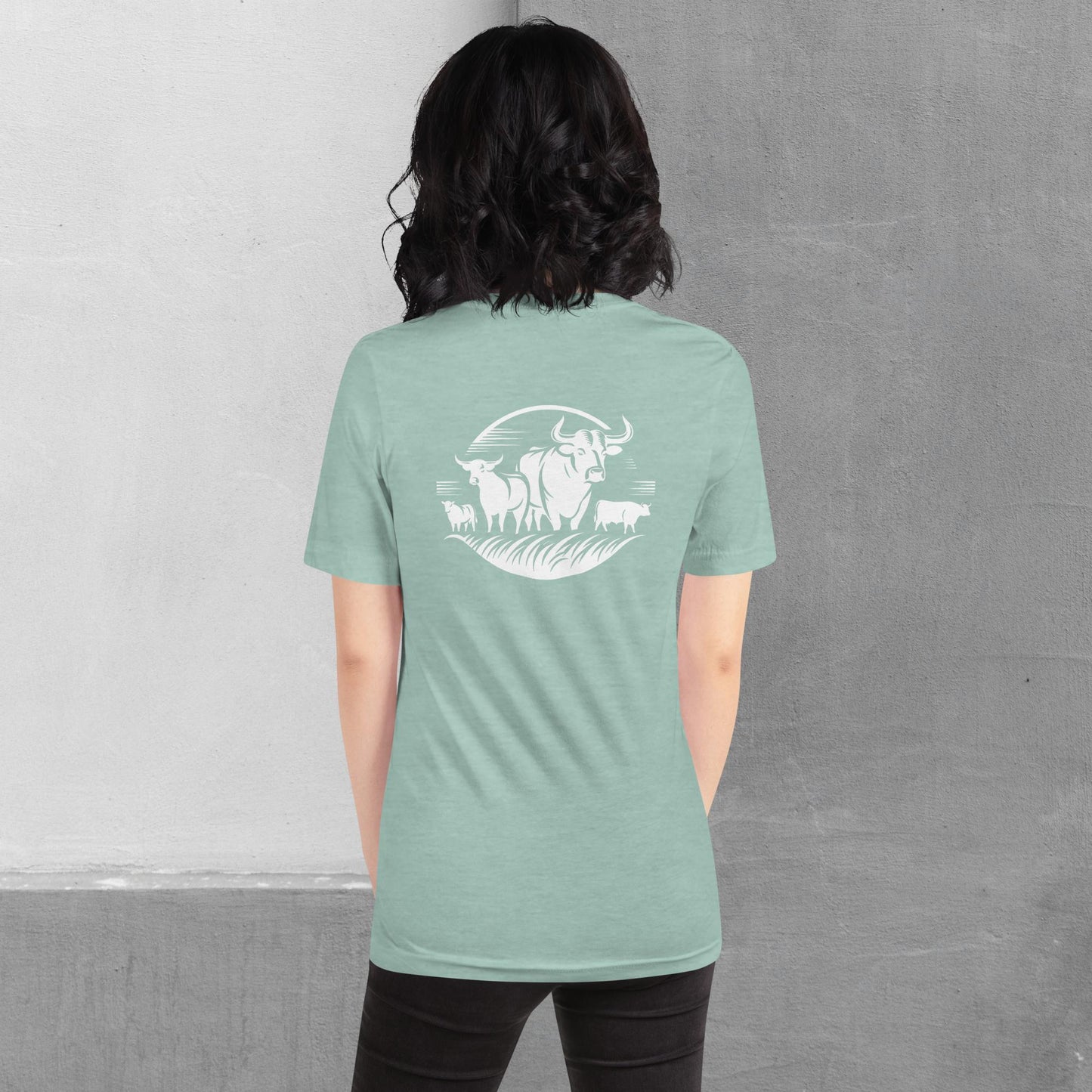 Beef / Cattle t-shirt (front/back) - Unisex staple tee