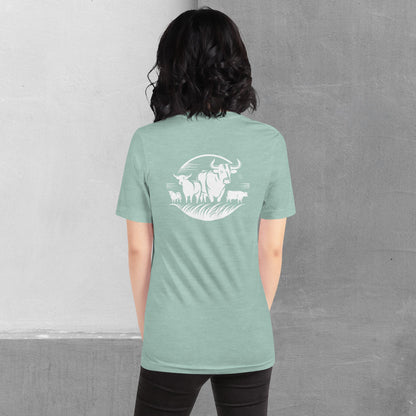 Beef / Cattle t-shirt (front/back) - Unisex staple tee