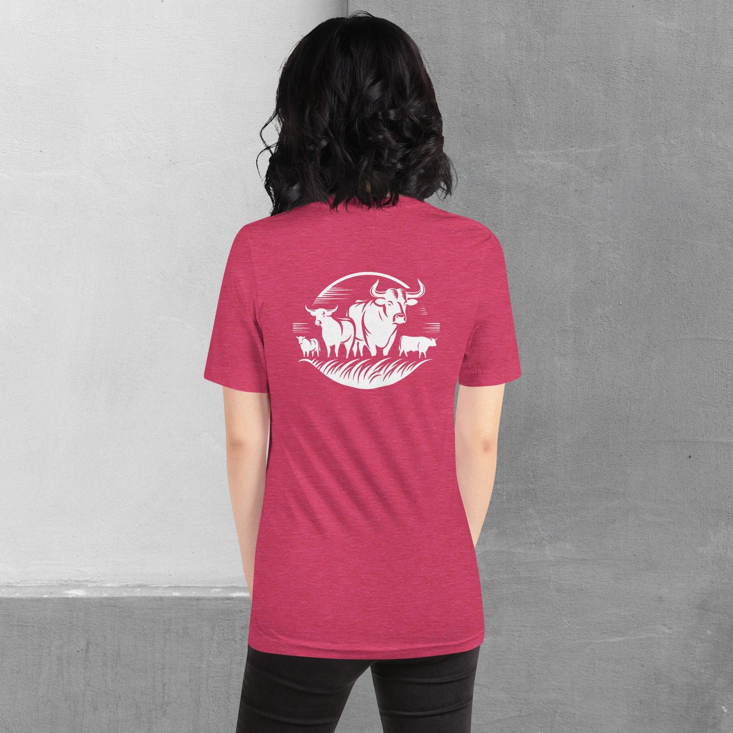 Beef / Cattle t-shirt (front/back) - Unisex staple tee