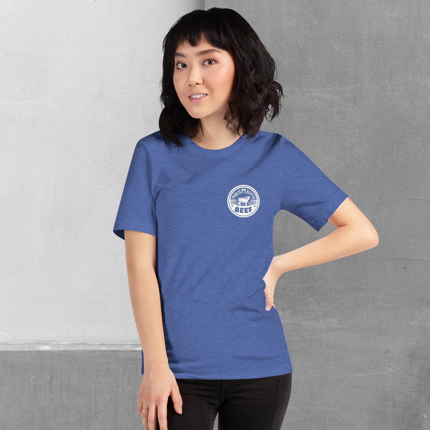 Beef / Cattle t-shirt (front/back) - Unisex staple tee