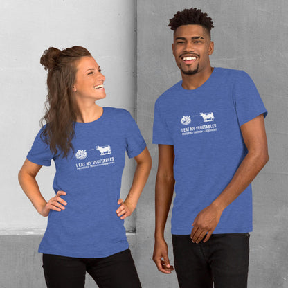 Carnivore / Herbivore - "I eat my vegetables..." T-shirt - Unisex staple tee