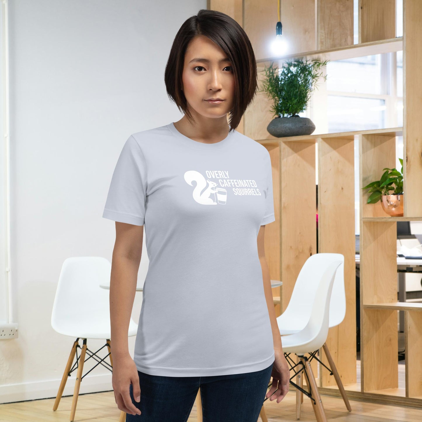 Overly Caffeinated Squirrels T-shirt - Unisex staple tee