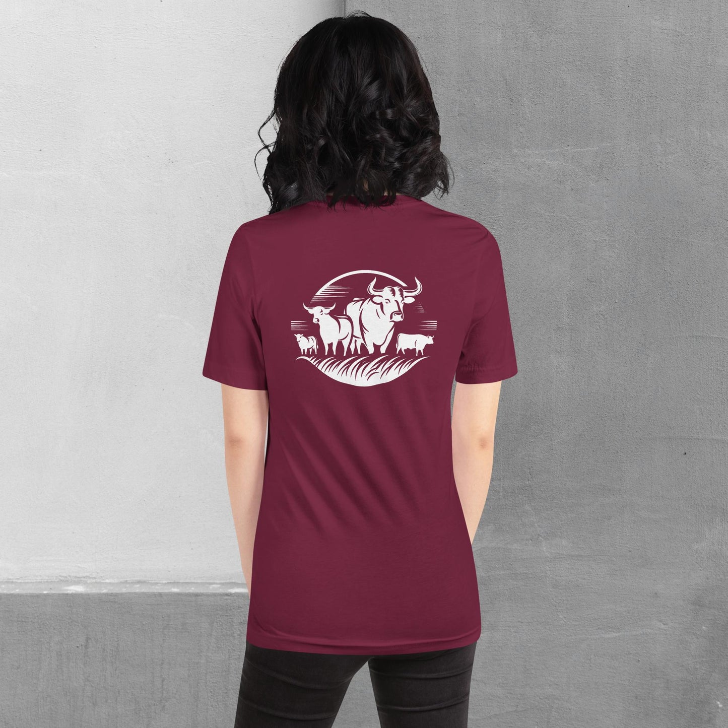 Beef / Cattle t-shirt (front/back) - Unisex staple tee