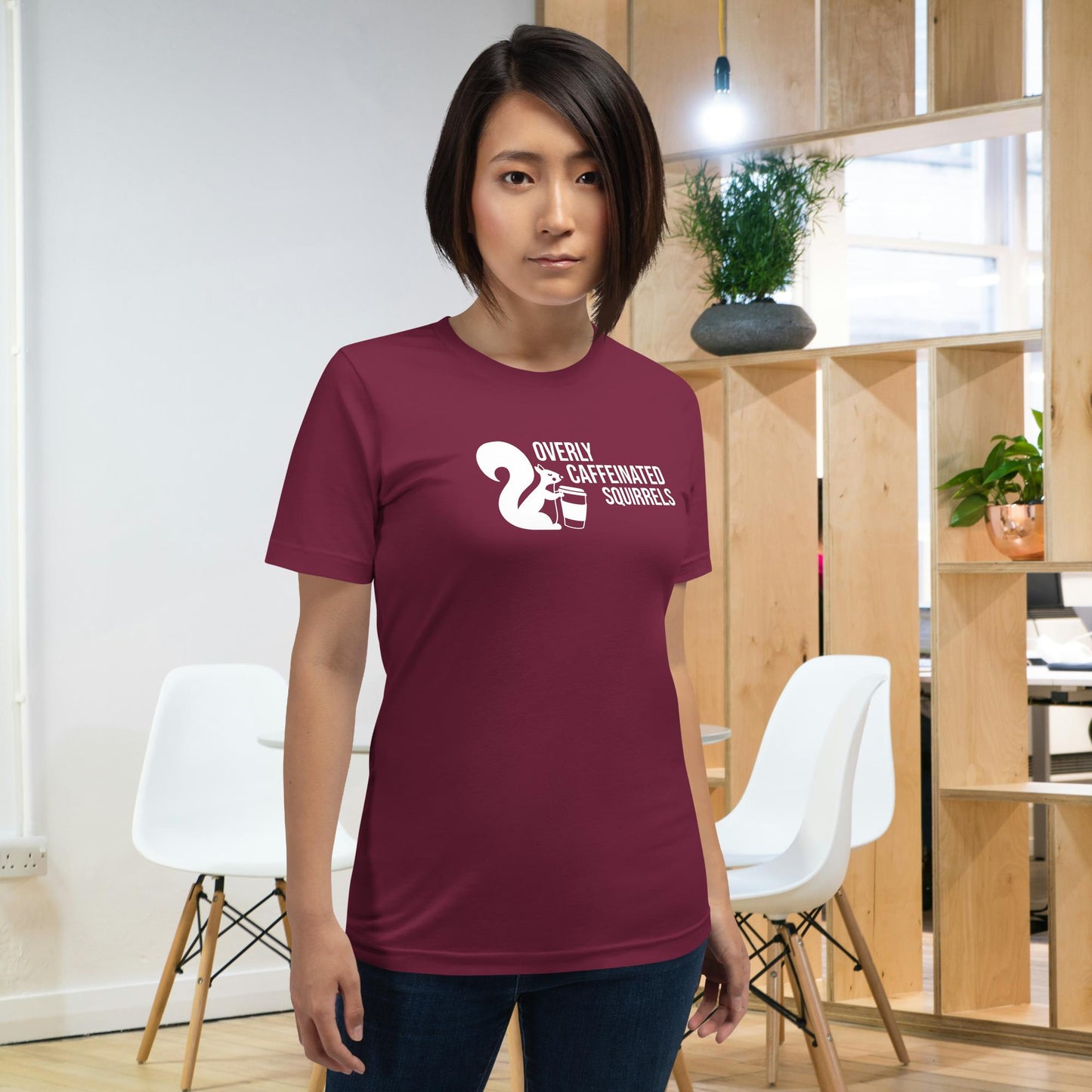 Overly Caffeinated Squirrels T-shirt - Unisex staple tee