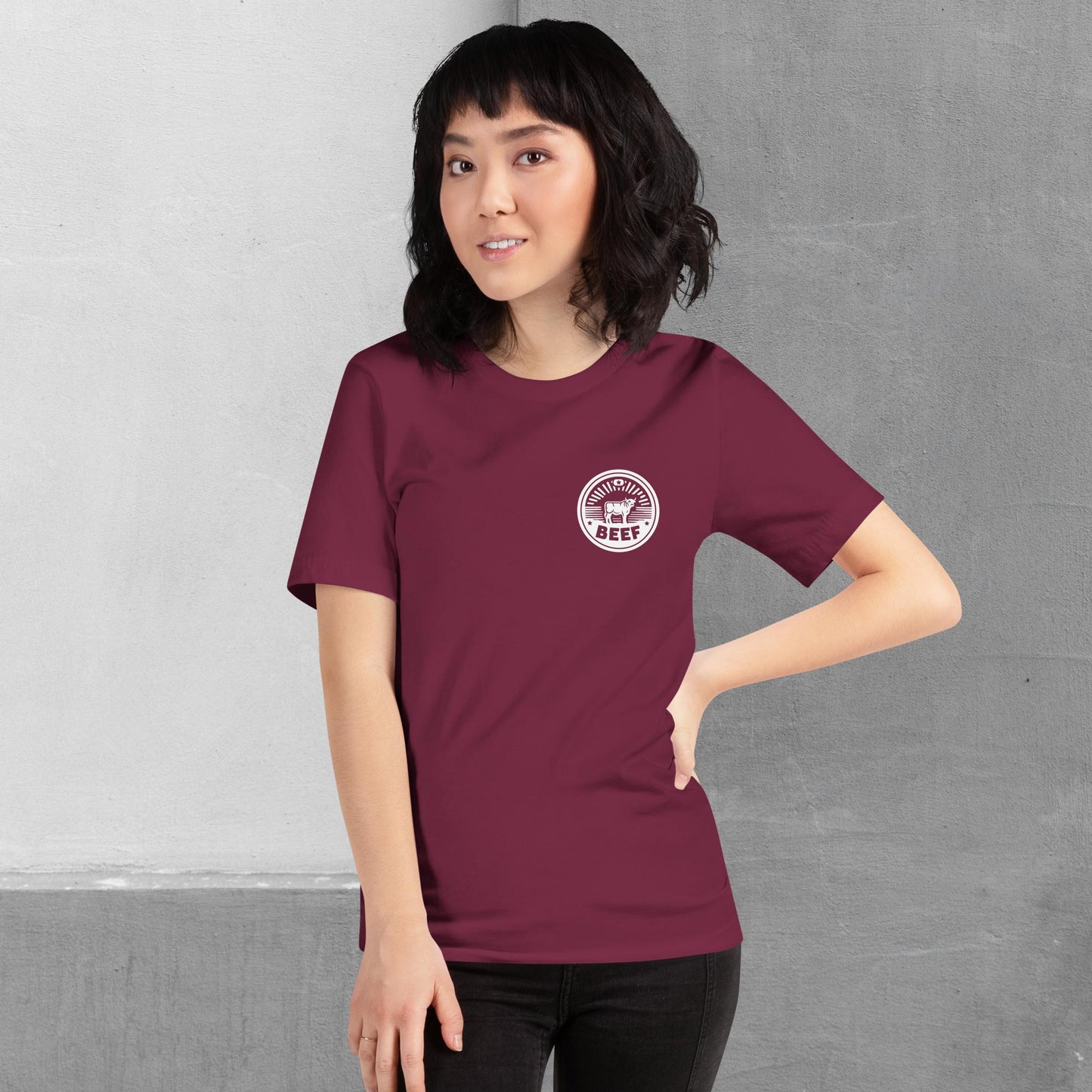 Beef / Cattle t-shirt (front/back) - Unisex staple tee