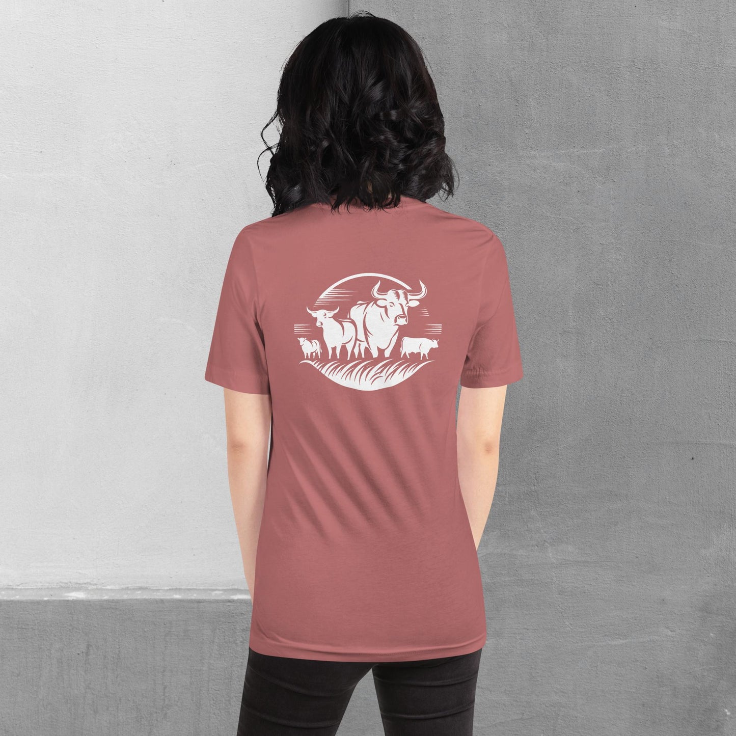 Beef / Cattle t-shirt (front/back) - Unisex staple tee