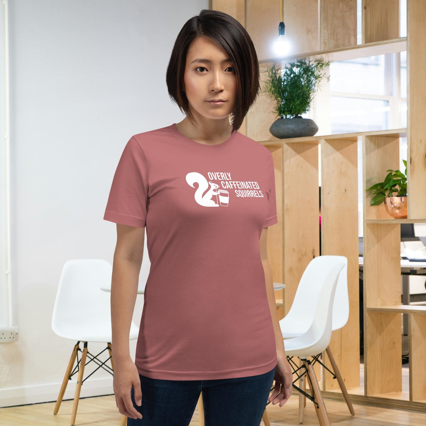 Overly Caffeinated Squirrels T-shirt - Unisex staple tee