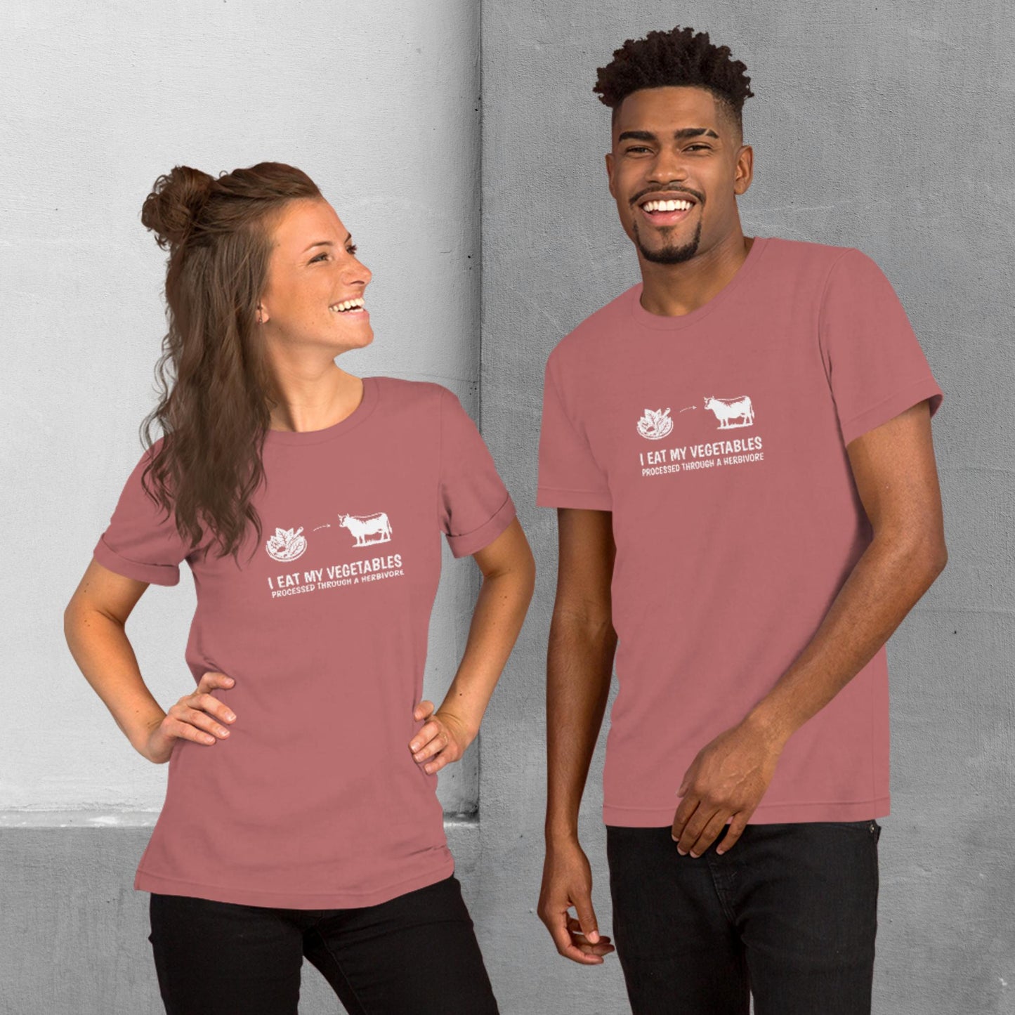 Carnivore / Herbivore - "I eat my vegetables..." T-shirt - Unisex staple tee