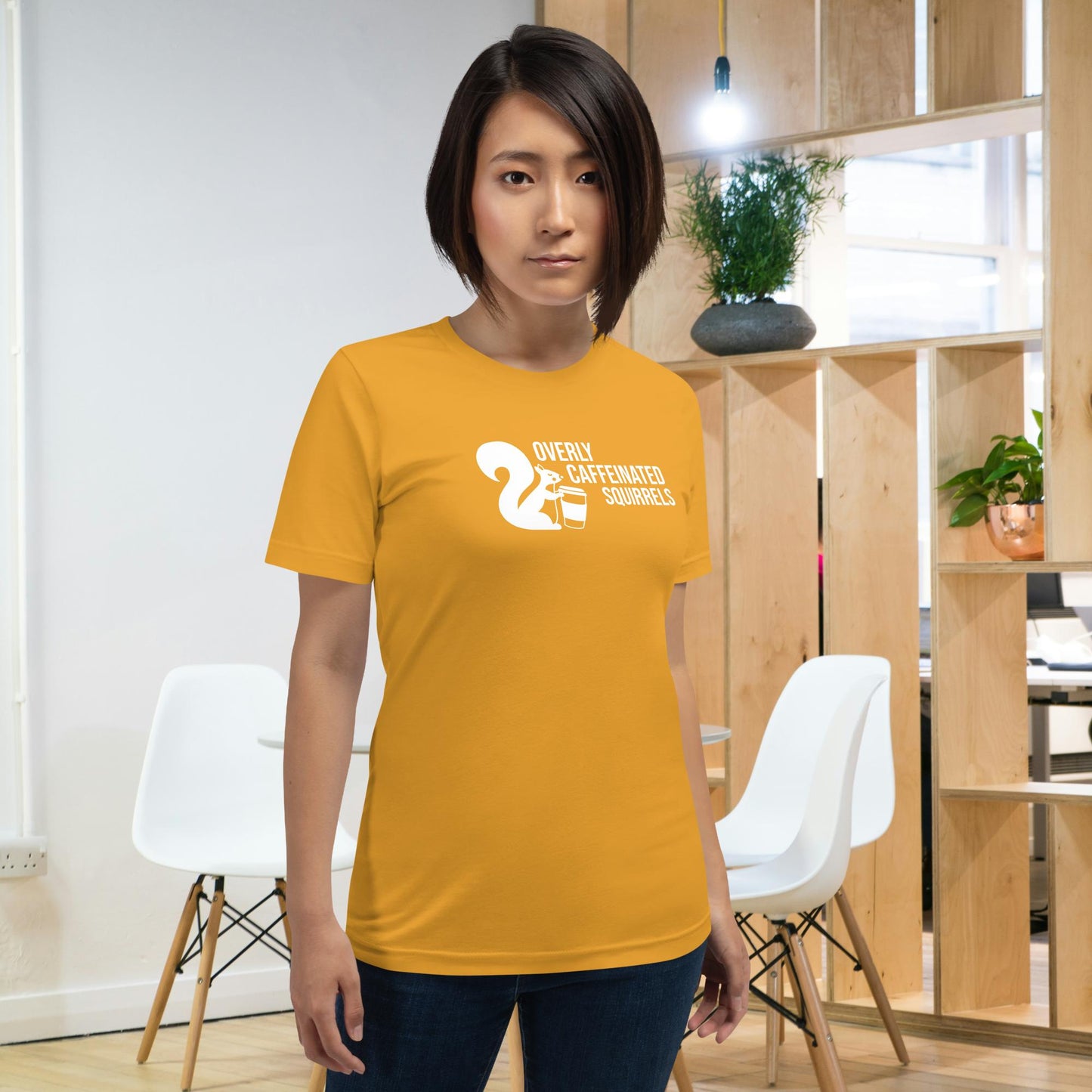 Overly Caffeinated Squirrels T-shirt - Unisex staple tee