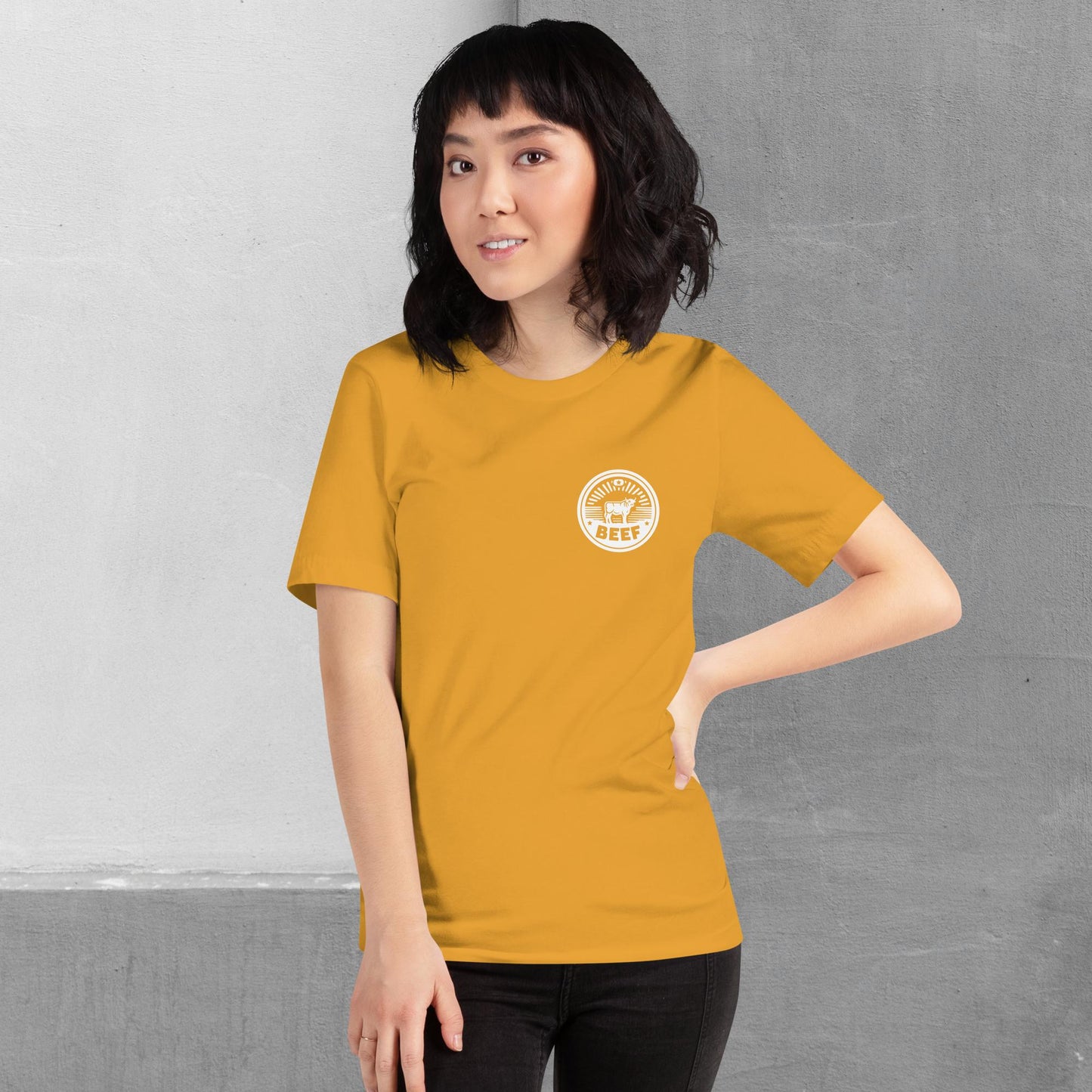 Beef / Cattle t-shirt (front/back) - Unisex staple tee