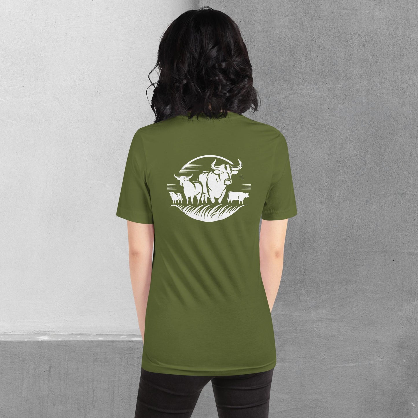 Beef / Cattle t-shirt (front/back) - Unisex staple tee