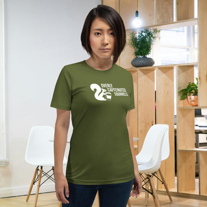 Overly Caffeinated Squirrels T-shirt - Unisex staple tee