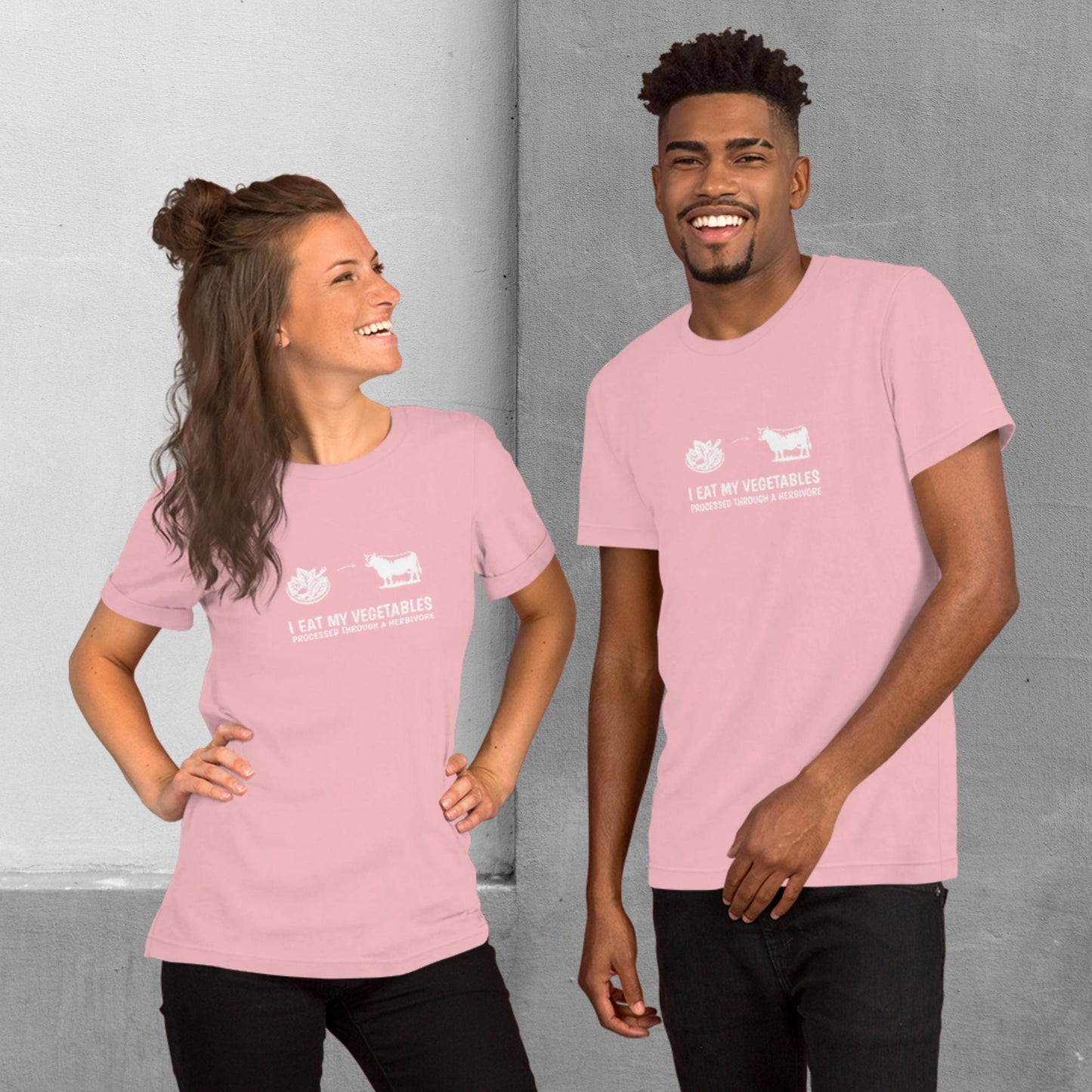 Carnivore / Herbivore - "I eat my vegetables..." T-shirt - Unisex staple tee