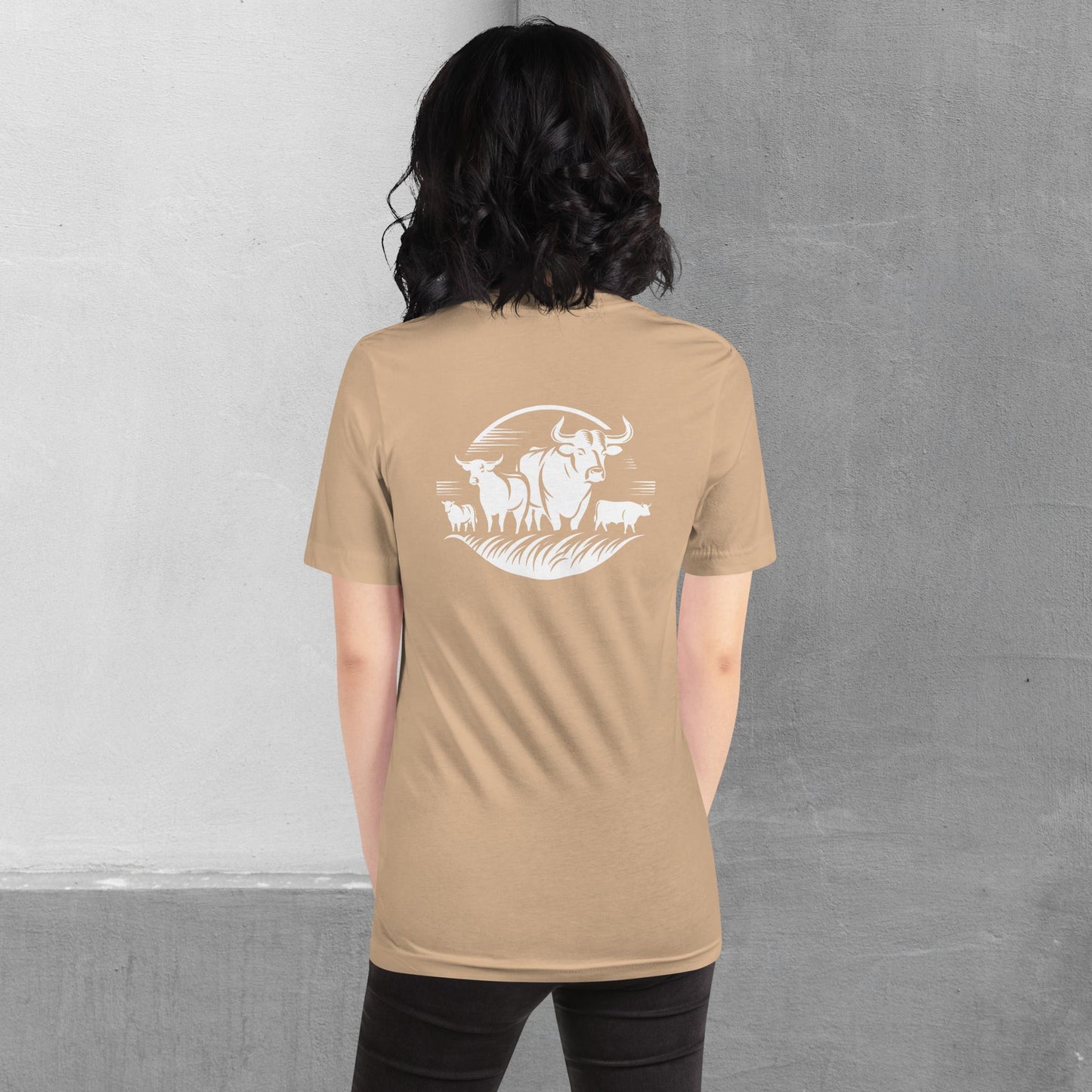 Beef / Cattle t-shirt (front/back) - Unisex staple tee