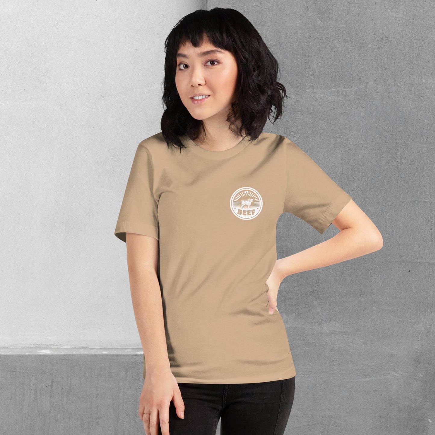 Beef / Cattle t-shirt (front/back) - Unisex staple tee