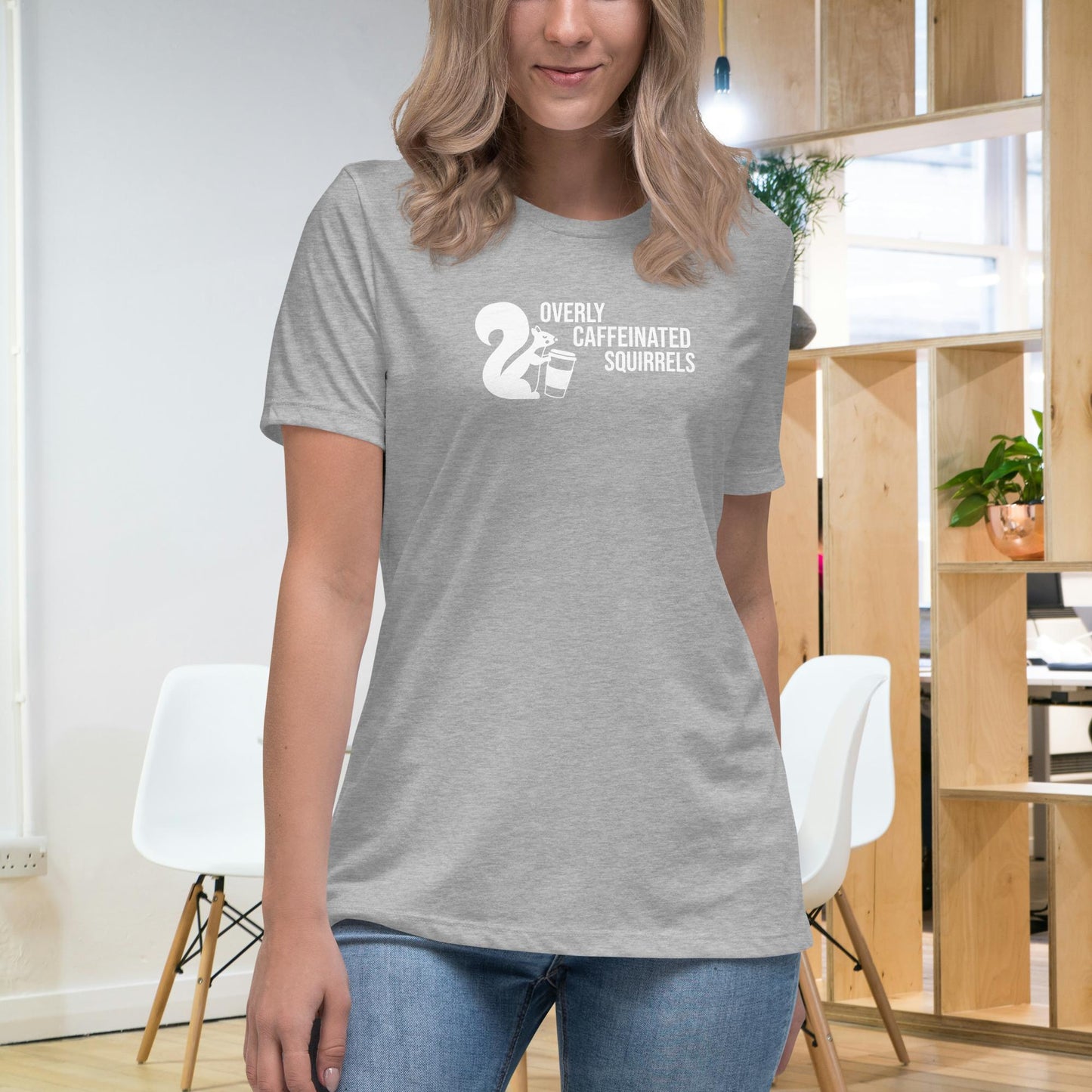 Overly Caffeinated Squirrels T-shirt - Premium women's relaxed tee