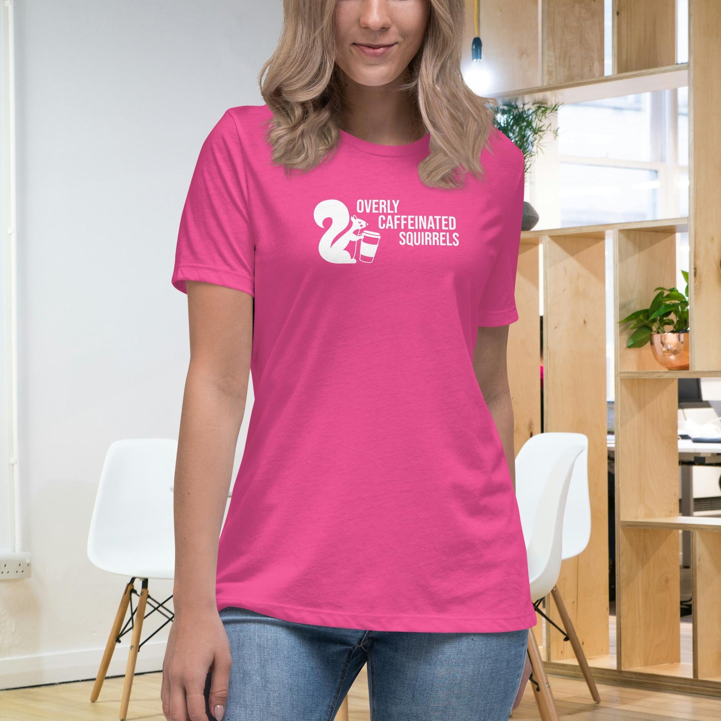Overly Caffeinated Squirrels T-shirt - Premium women's relaxed tee
