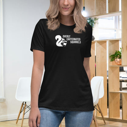 Overly Caffeinated Squirrels T-shirt - Premium women's relaxed tee