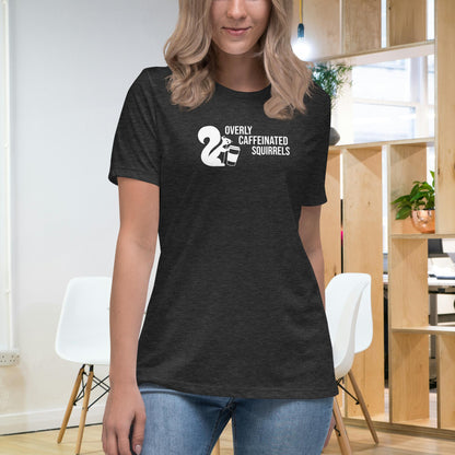 Overly Caffeinated Squirrels T-shirt - Premium women's relaxed tee