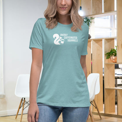 Overly Caffeinated Squirrels T-shirt - Premium women's relaxed tee
