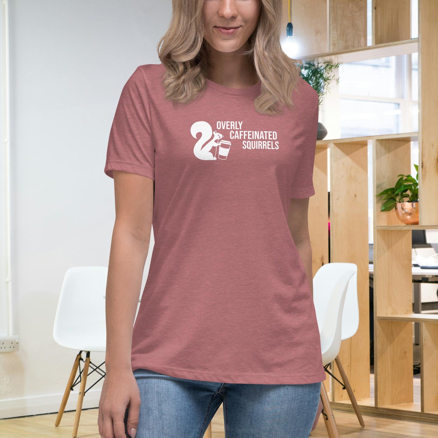 Overly Caffeinated Squirrels T-shirt - Premium women's relaxed tee