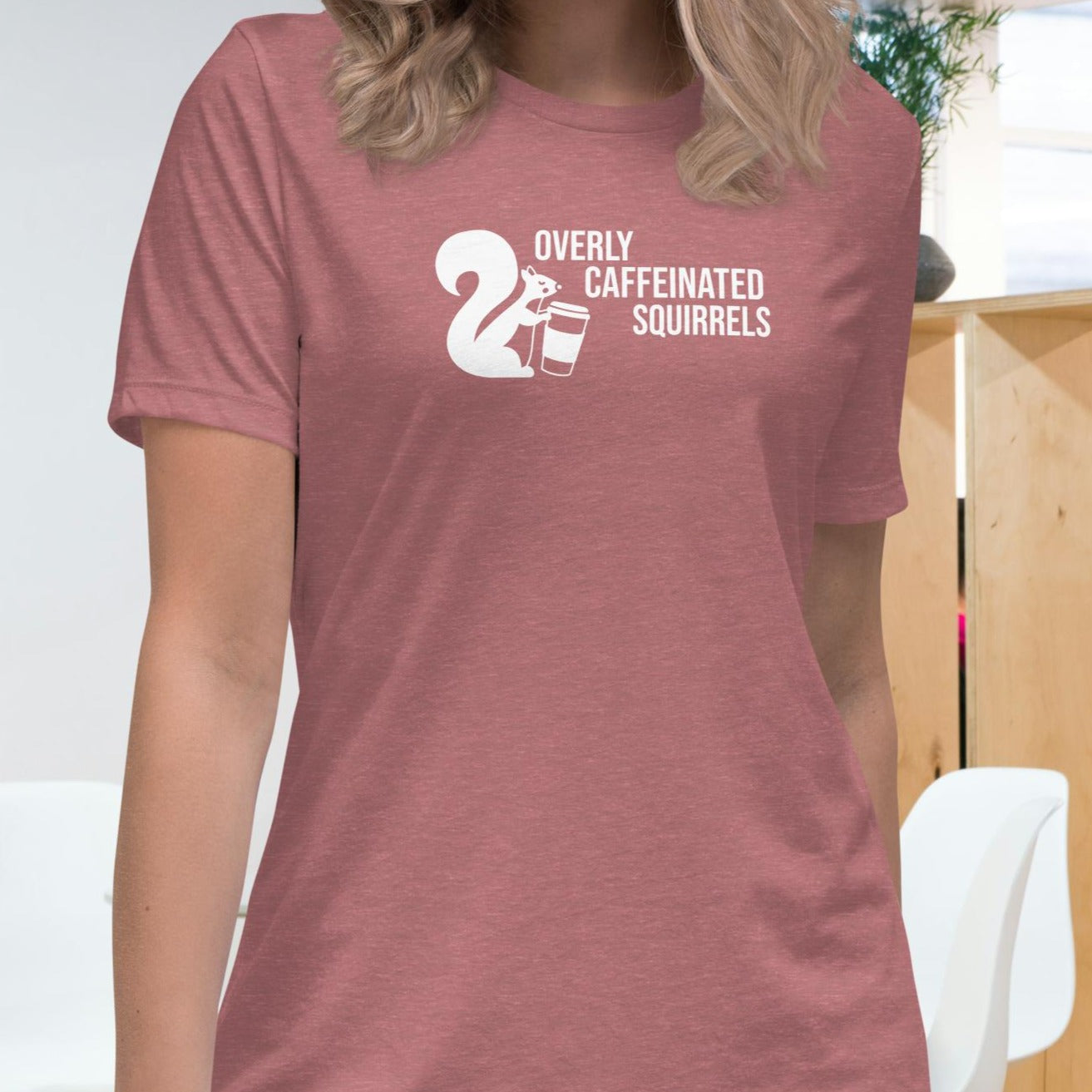 Overly Caffeinated Squirrels T-shirt - Premium women's relaxed tee