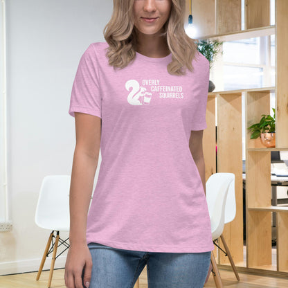 Overly Caffeinated Squirrels T-shirt - Premium women's relaxed tee