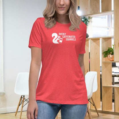 Overly Caffeinated Squirrels T-shirt - Premium women's relaxed tee