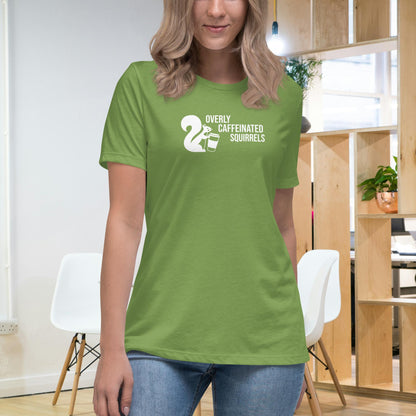 Overly Caffeinated Squirrels T-shirt - Premium women's relaxed tee