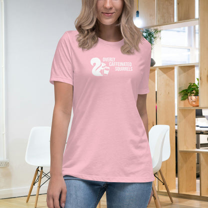 Overly Caffeinated Squirrels T-shirt - Premium women's relaxed tee