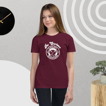 Axolotl Questions - Be Curious - Youth short sleeve t-shirt