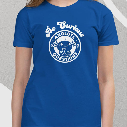 Axolotl Questions - Be Curious - Youth short sleeve t-shirt
